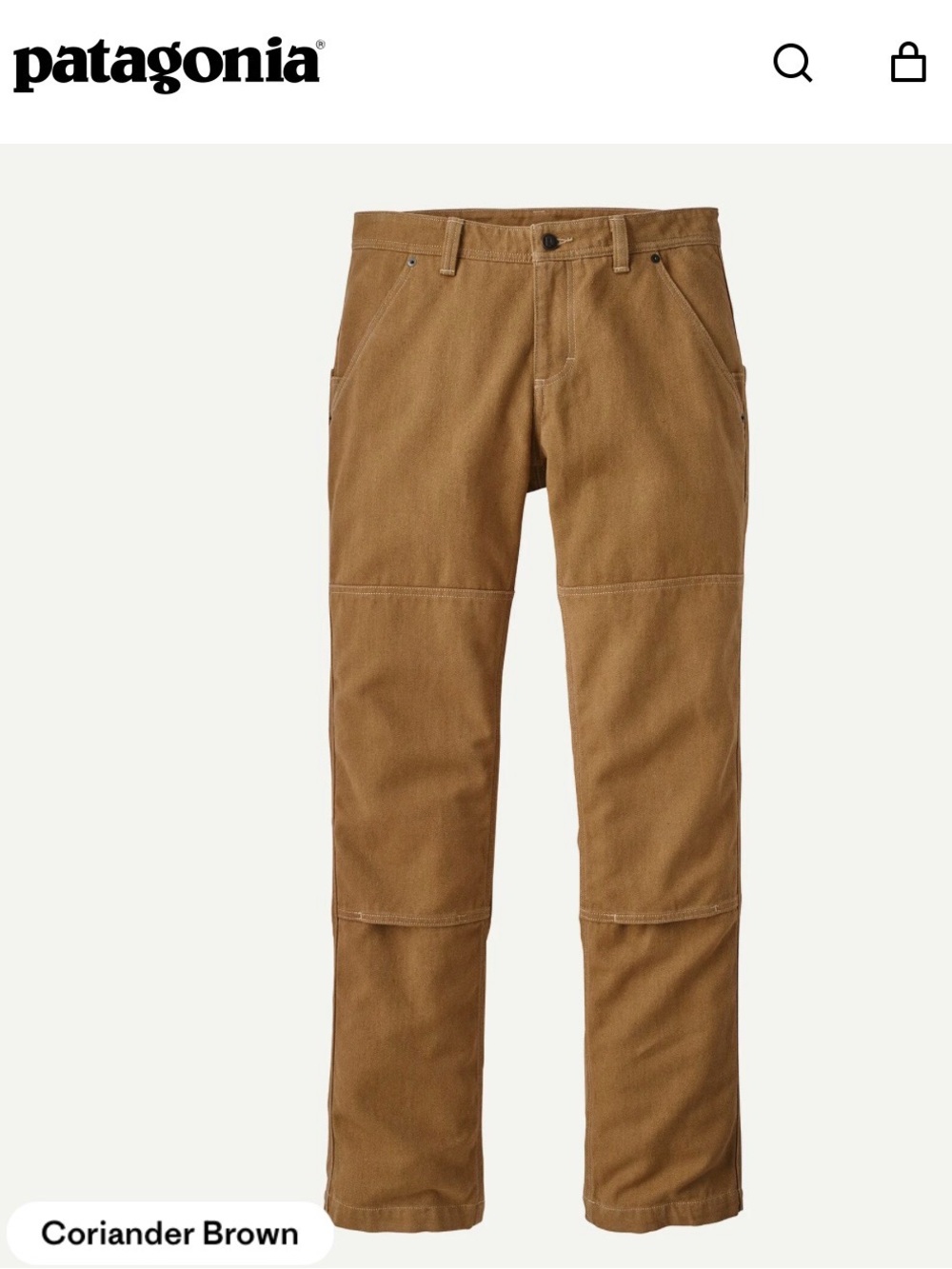 Patagonia Iron Forge Hemp Work Pants Brown 4